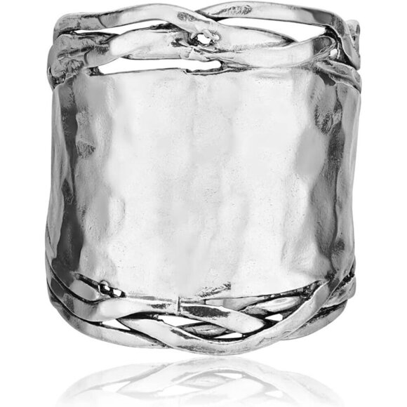 Women's 925 Sterling Silver Vintage Antique Look Artisan Handcrafted Ring - Picture 10 of 15
